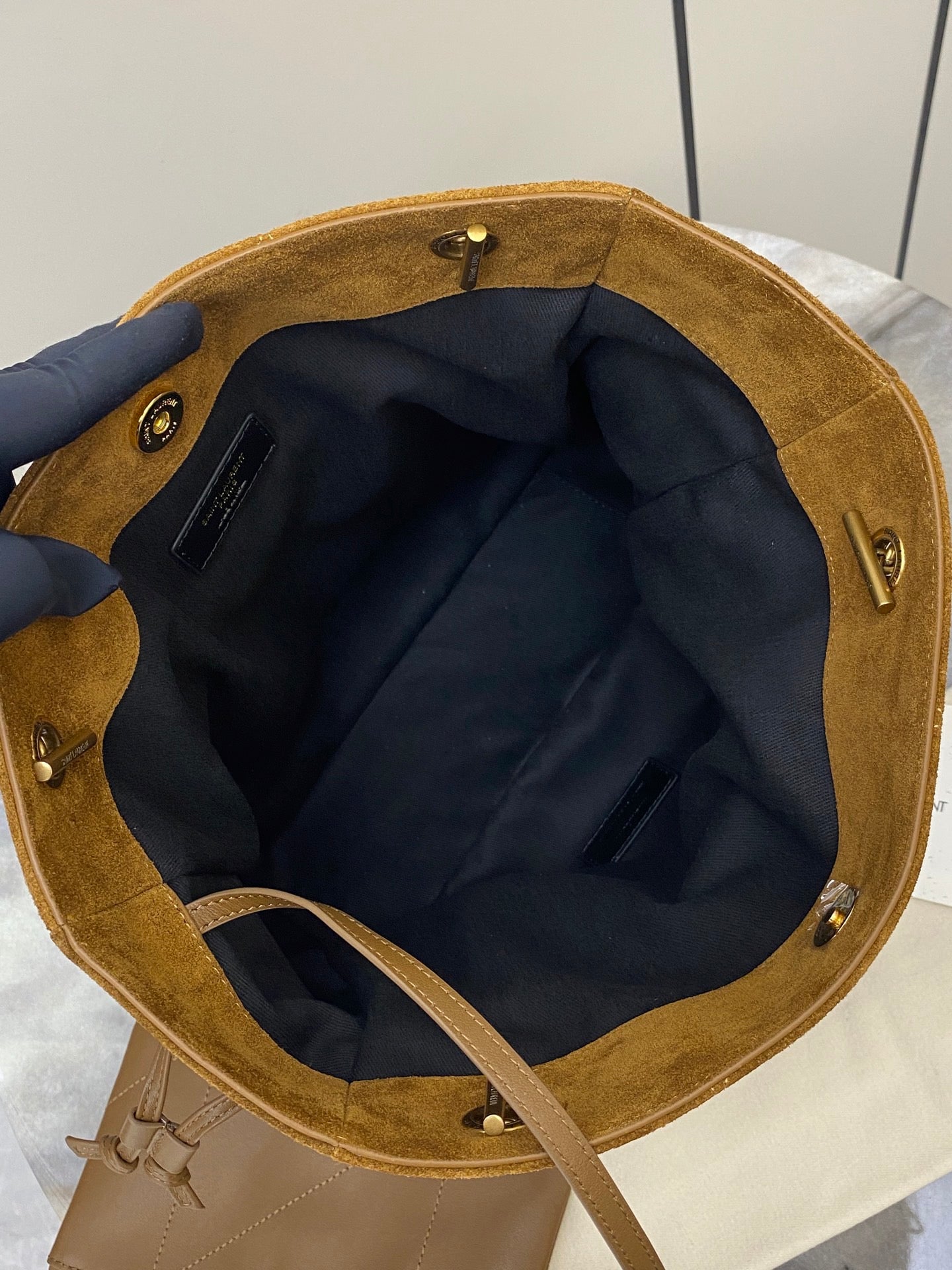 lux jamie poc large gold strap handbag