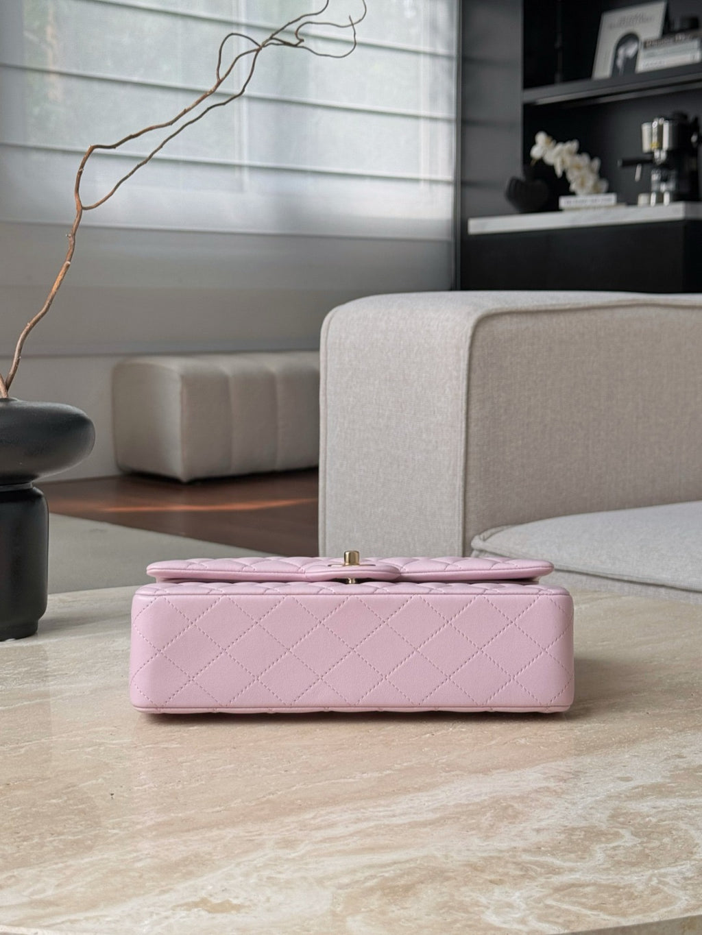 Cc classic flap bag lovers pink