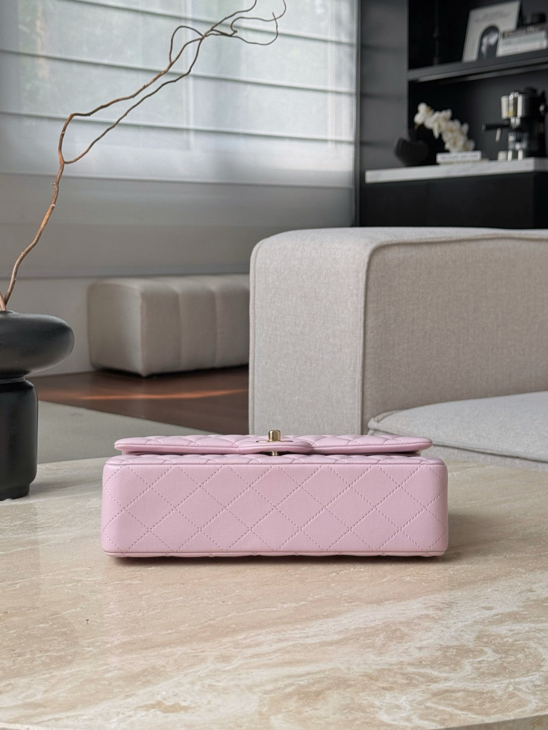 Cc classic flap bag lovers pink