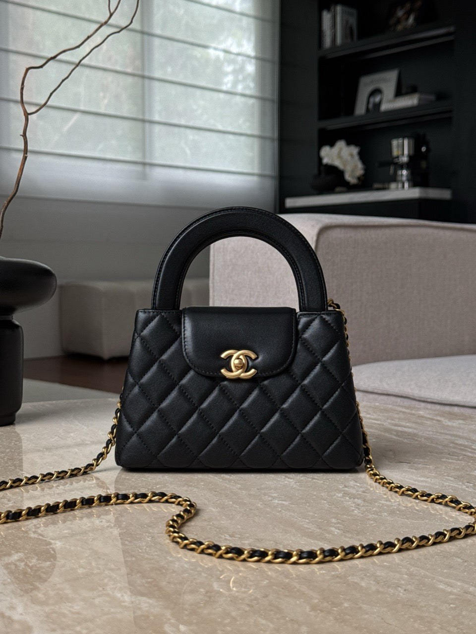 Cc black Kelly mini bag