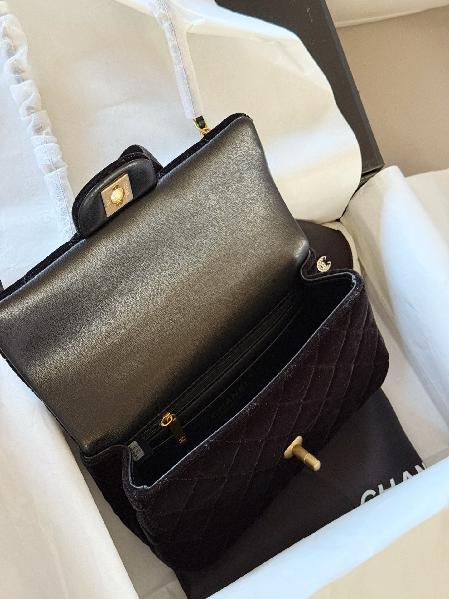 Velvet Cc 25k bag with bow