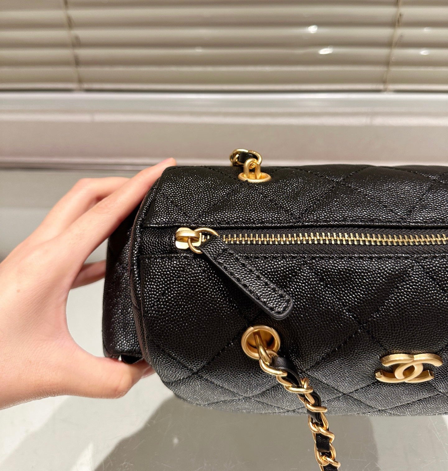 Cc suede bowling bag