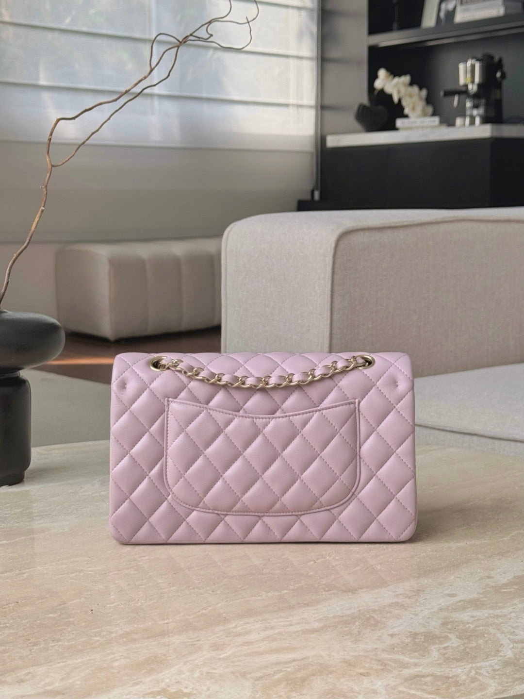 Cc classic flap bag lovers pink