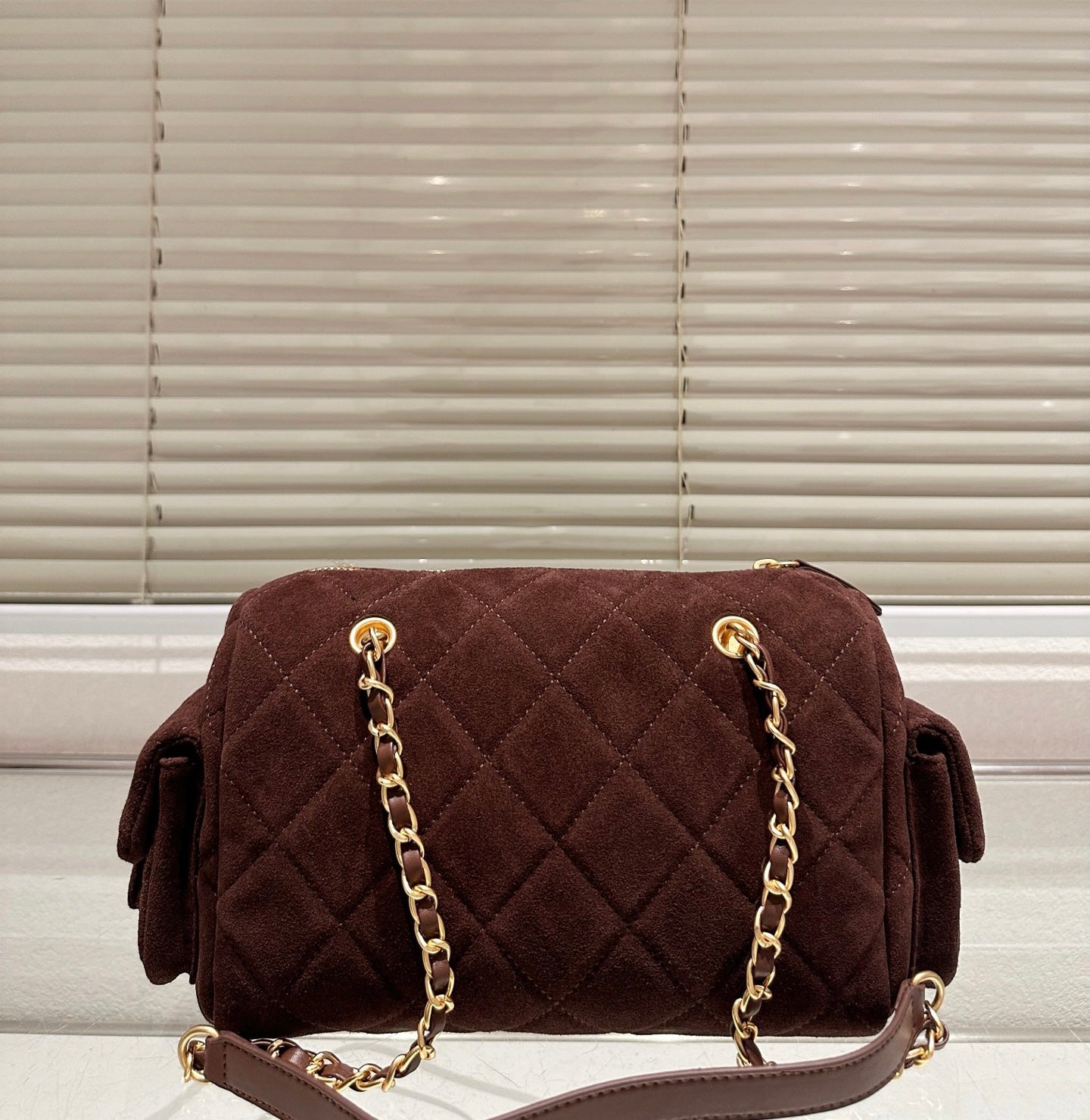 Cc suede bowling bag