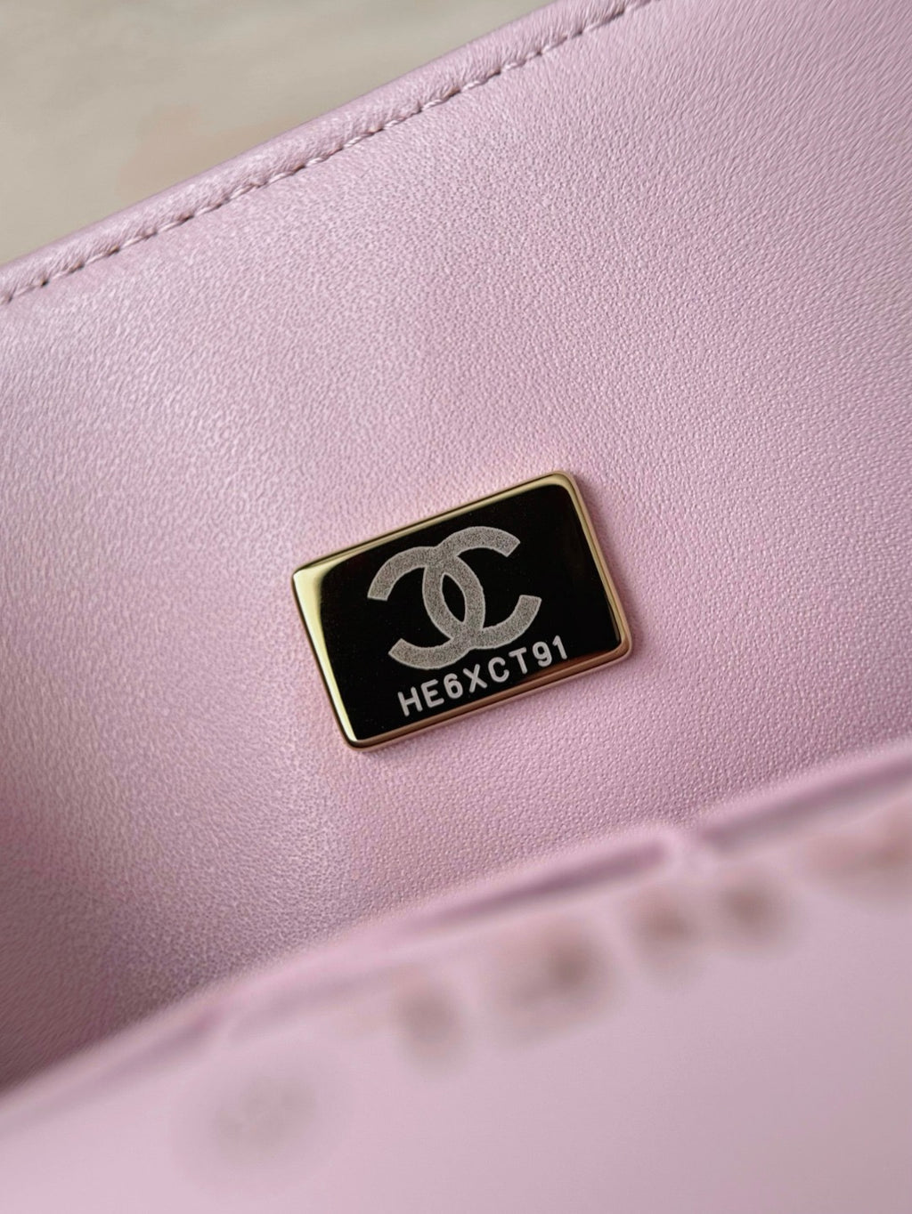 Cc classic flap bag lovers pink