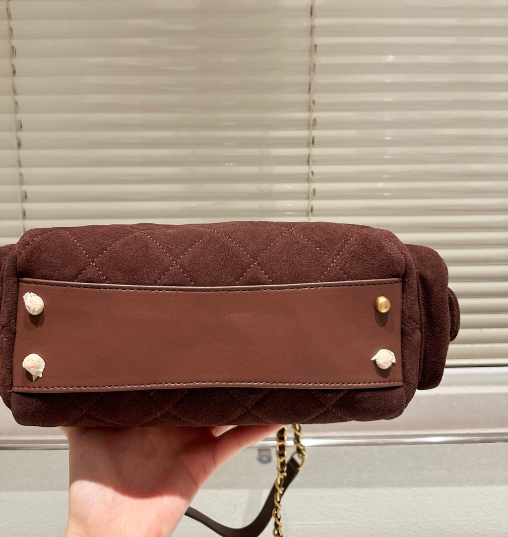 Cc suede bowling bag