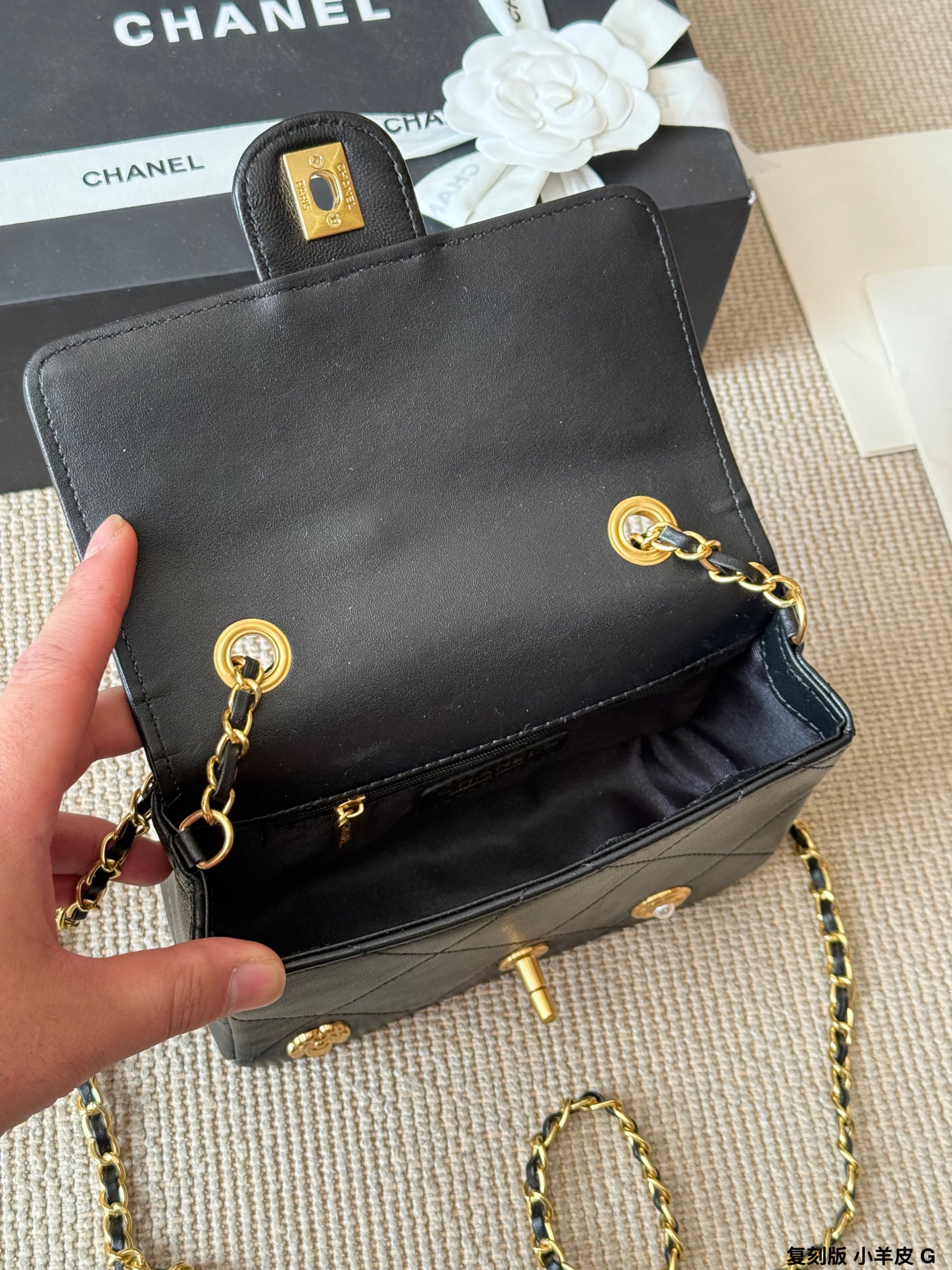 Cc 25k lambskin bag