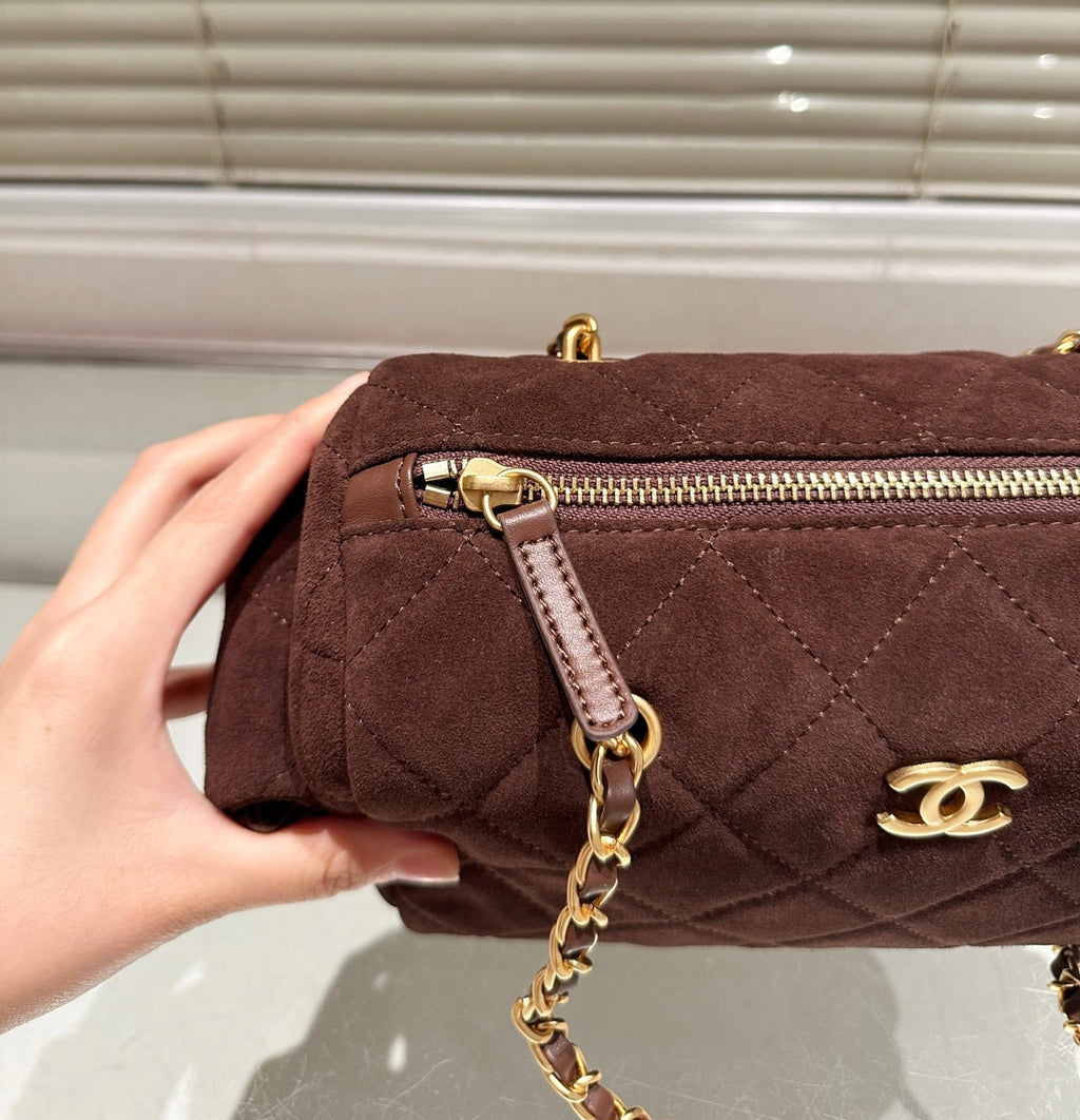 Cc suede bowling bag